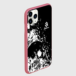 Чехол iPhone 11 Pro матовый Sabaton - сабатон черепа, цвет: 3D-малиновый — фото 2