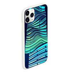 Чехол iPhone 11 Pro матовый Abstraction Архитектура, цвет: 3D-белый — фото 2