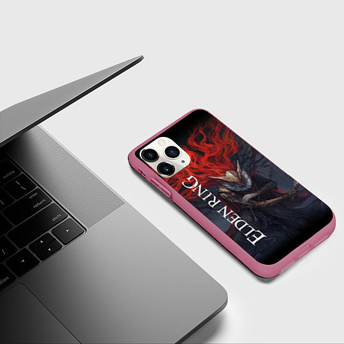Чехол iPhone 11 Pro матовый MALENIA - ELDEN RING МАЛЕНИЯ / 3D-Малиновый – фото 3
