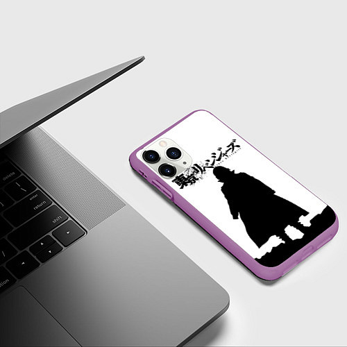 Чехол iPhone 11 Pro матовый МАЙКИ МАНДЗИРО ТОКИЙСКИЕ МСТИТЕЛИ / 3D-Фиолетовый – фото 3