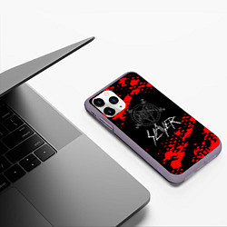 Чехол iPhone 11 Pro матовый Slayer - Reign in Blood, цвет: 3D-серый — фото 2