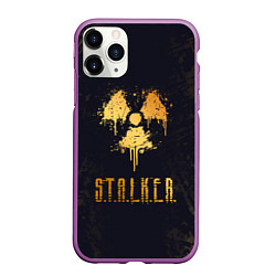 Чехол iPhone 11 Pro матовый S T A L K E R 2 - СТАЛКЕР 2, цвет: 3D-фиолетовый