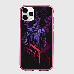 Чехол iPhone 11 Pro матовый BERSERK РУНА СОУЛУ спина, цвет: 3D-малиновый