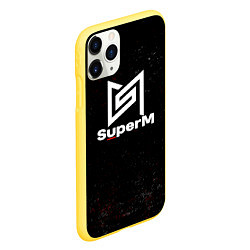 Чехол iPhone 11 Pro матовый Superm мелкие брызги красок, цвет: 3D-желтый — фото 2