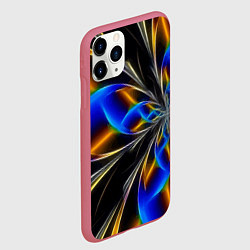 Чехол iPhone 11 Pro матовый Neon vanguard pattern Fashion 2023, цвет: 3D-малиновый — фото 2
