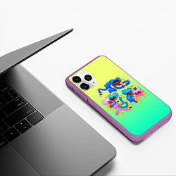 Чехол iPhone 11 Pro матовый POPPY PLAYTIME - HAGGY WAGGY AND KISSY MISSY, цвет: 3D-фиолетовый — фото 2