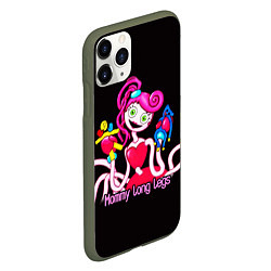 Чехол iPhone 11 Pro матовый POPPY PLAYTIME Mommy long legs, цвет: 3D-темно-зеленый — фото 2