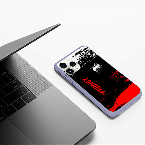 Чехол iPhone 11 Pro матовый The prodigy : дарование / 3D-Светло-сиреневый – фото 3
