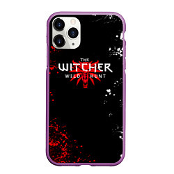 Чехол iPhone 11 Pro матовый THE WITCHER: Ведьмак: Охотник на Монстров, цвет: 3D-фиолетовый