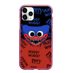 Чехол iPhone 11 Pro матовый СИНИЙ МОНСТР - ХАГГИ ВАГГИ - HUGGY WUGGY, цвет: 3D-малиновый