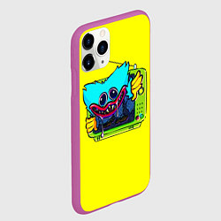 Чехол iPhone 11 Pro матовый POPPY PLAYTIME HAGGY WAGGY ХАГГИ ВАГГИ В ТЕЛЕВИЗОР, цвет: 3D-фиолетовый — фото 2