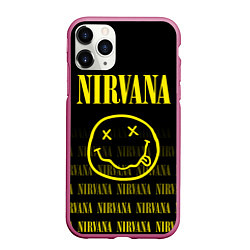 Чехол iPhone 11 Pro матовый Smile Nirvana, цвет: 3D-малиновый