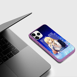 Чехол iPhone 11 Pro матовый Marin Kitagawa: Heaven Art, цвет: 3D-фиолетовый — фото 2