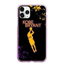 Чехол iPhone 11 Pro матовый Kobe Bryant Баскетболист 24, цвет: 3D-розовый