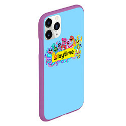 Чехол iPhone 11 Pro матовый POPPY PLAYTIME chapter 2 персонажи, цвет: 3D-фиолетовый — фото 2