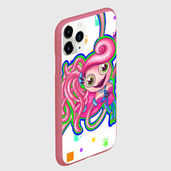 Чехол iPhone 11 Pro матовый Мама длинные ноги, цвет: 3D-малиновый — фото 2