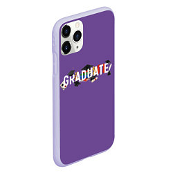 Чехол iPhone 11 Pro матовый Graduate!, цвет: 3D-светло-сиреневый — фото 2