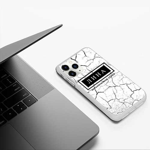 Чехол iPhone 11 Pro матовый Лина Ограниченная Серия / 3D-Белый – фото 3