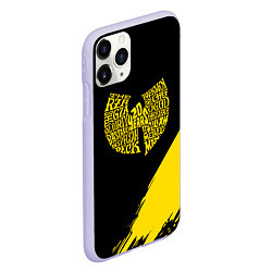 Чехол iPhone 11 Pro матовый Wu-tang clan логотип, цвет: 3D-светло-сиреневый — фото 2