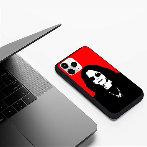 Чехол iPhone 11 Pro матовый OZZY OSBOURNE ОЗЗИ ОСБОРН / 3D-Черный – фото 3