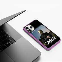 Чехол iPhone 11 Pro матовый SLIPKNOT - All Hope Is Gone Iowa 2008, цвет: 3D-фиолетовый — фото 2