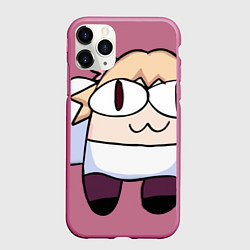 Чехол iPhone 11 Pro матовый Neko sus, цвет: 3D-малиновый
