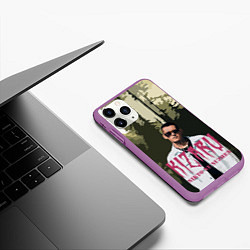 Чехол iPhone 11 Pro матовый KIZARU Nikto Ne Nuzhen, цвет: 3D-фиолетовый — фото 2