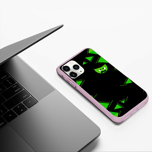 Чехол iPhone 11 Pro матовый GreenMini HuggyWuggyPoppy Playtime / 3D-Розовый – фото 3