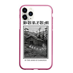 Чехол iPhone 11 Pro матовый In the arms of darkness - Burzum, цвет: 3D-малиновый