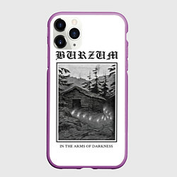 Чехол iPhone 11 Pro матовый In the arms of darkness - Burzum, цвет: 3D-фиолетовый