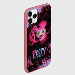 Чехол iPhone 11 Pro матовый Mommy Poppy Playtime, цвет: 3D-малиновый — фото 2
