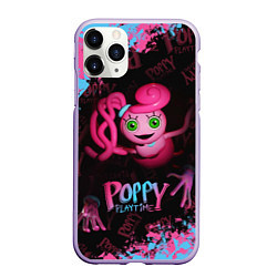 Чехол iPhone 11 Pro матовый Mommy Poppy Playtime, цвет: 3D-светло-сиреневый