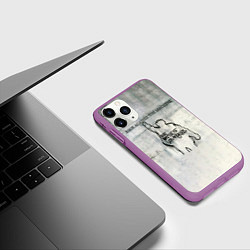 Чехол iPhone 11 Pro матовый Battle of Los Angeles - Rage Against the Machine, цвет: 3D-фиолетовый — фото 2
