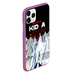 Чехол iPhone 11 Pro матовый Kid A - Radiohead, цвет: 3D-фиолетовый — фото 2