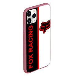 Чехол iPhone 11 Pro матовый FOX RACING - КРАСНАЯ ЛИНИЯ, цвет: 3D-малиновый — фото 2
