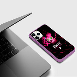 Чехол iPhone 11 Pro матовый Хагги Вагги Плейтайм 2 Мама Длинные Ноги, цвет: 3D-фиолетовый — фото 2