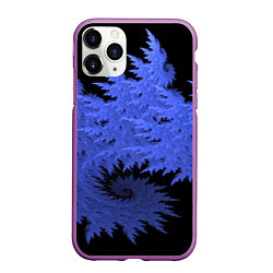 Чехол iPhone 11 Pro матовый Абстрактный морозный узор Abstract frost pattern, цвет: 3D-фиолетовый