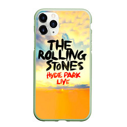 Чехол iPhone 11 Pro матовый Hyde Park Live - The Rolling Stones, цвет: 3D-салатовый