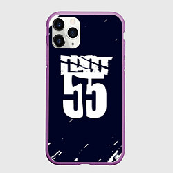 Чехол iPhone 11 Pro матовый ГРОТ 55, цвет: 3D-фиолетовый