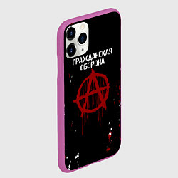 Чехол iPhone 11 Pro матовый Гражданская оборона A, цвет: 3D-фиолетовый — фото 2