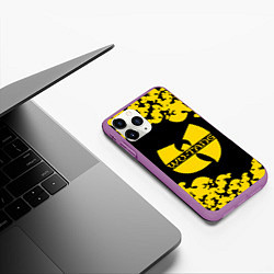 Чехол iPhone 11 Pro матовый Wu bats, цвет: 3D-фиолетовый — фото 2