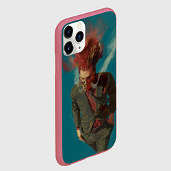 Чехол iPhone 11 Pro матовый Эн art, цвет: 3D-малиновый — фото 2