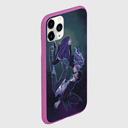 Чехол iPhone 11 Pro матовый Darker than black арт, цвет: 3D-фиолетовый — фото 2