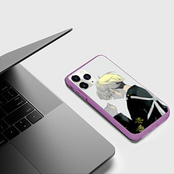 Чехол iPhone 11 Pro матовый Тифую Мацуно, цвет: 3D-фиолетовый — фото 2