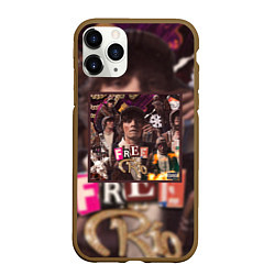 Чехол iPhone 11 Pro матовый OG BUDA FREERIO, цвет: 3D-коричневый
