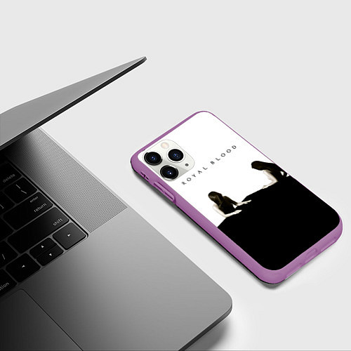 Чехол iPhone 11 Pro матовый How Did We Get So Dark? - Royal Blood / 3D-Фиолетовый – фото 3