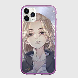Чехол iPhone 11 Pro матовый Манжиро Сано арт, цвет: 3D-фиолетовый