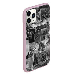 Чехол iPhone 11 Pro матовый Тёмные души комикс, цвет: 3D-розовый — фото 2