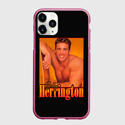 Чехол iPhone 11 Pro матовый Billy Herrington Aniki Билли, цвет: 3D-малиновый