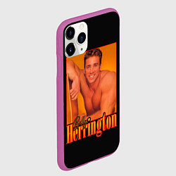 Чехол iPhone 11 Pro матовый Billy Herrington Aniki Билли, цвет: 3D-фиолетовый — фото 2